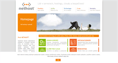 Desktop Screenshot of nethost.cz